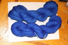 Consistent Blues resulting yarn
